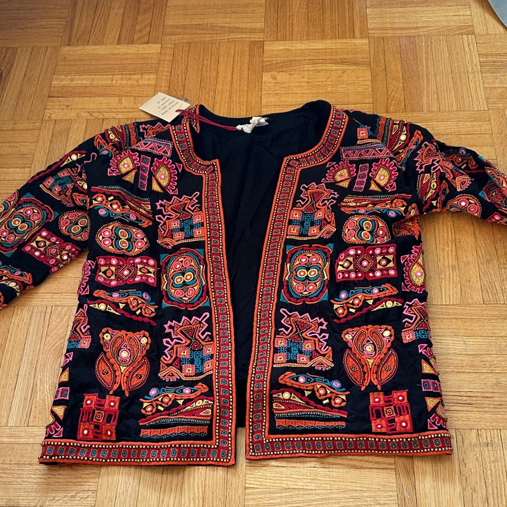 RAGA Colourful Embroidered Jacket